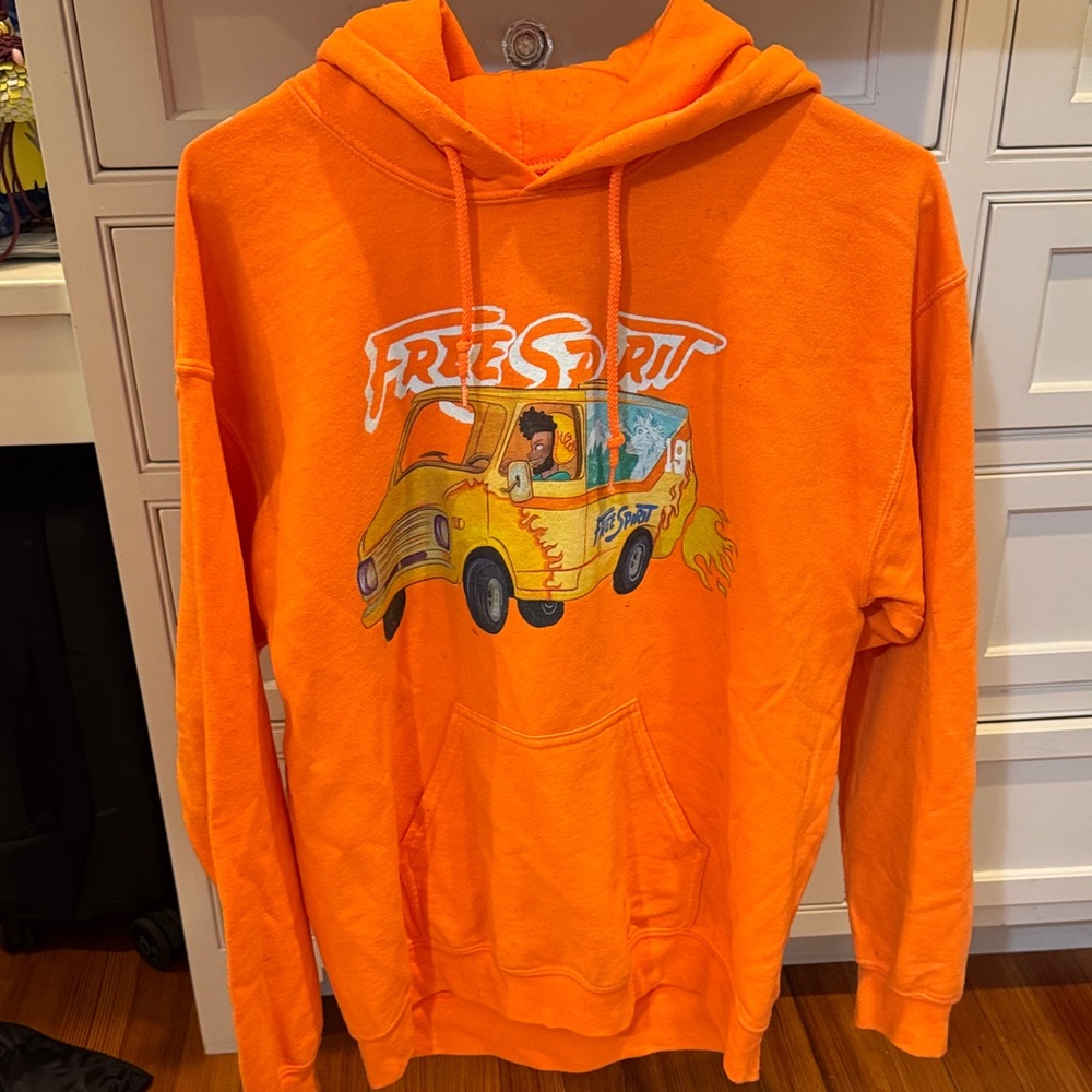 Vibrant Orange Hoodie